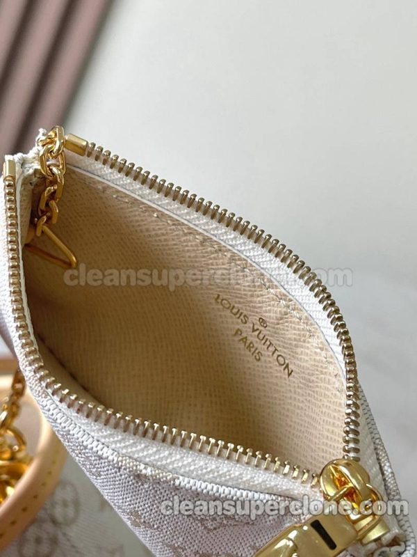 cowhide bag 1:1 Copy description and price White Louis Vuitton Handbag Crossbody women 9