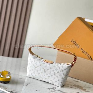 cowhide bag 1:1 Copy description and price White Louis Vuitton Handbag women