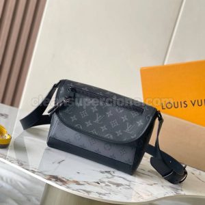 Crossbody replica details and pricing Grey Louis Vuitton cowhide women and men