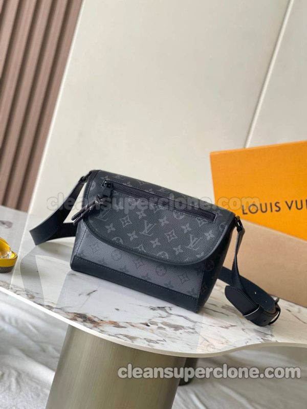 Crossbody replica details and pricing Grey Louis Vuitton cowhide women and men