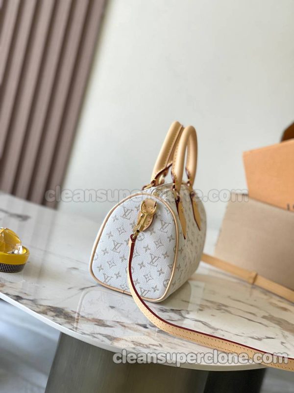 cowhide bag 1:1 Copy description and price white Louis Vuitton Crossbody Handbag cowhide women 2