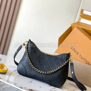 Crossbody replica details and pricing Black Louis Vuitton Shoulder cowhide women