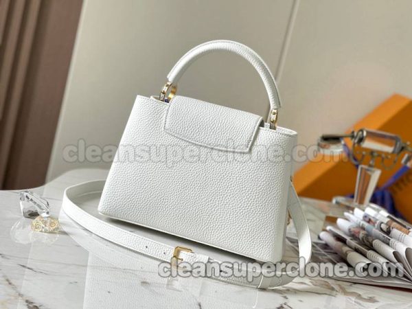 cowhide bag 1:1 Copy description and price white Louis Vuitton Handbag Crossbody women 3