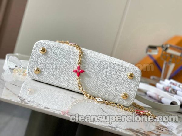 cowhide bag 1:1 Copy description and price white Louis Vuitton Handbag Crossbody women 4