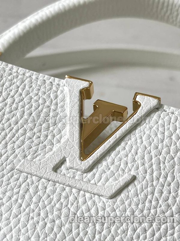 cowhide bag 1:1 Copy description and price white Louis Vuitton Handbag Crossbody women 5