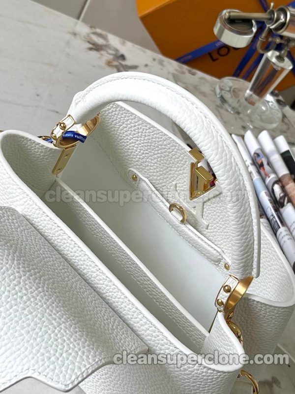 cowhide bag 1:1 Copy description and price white Louis Vuitton Handbag Crossbody women 8