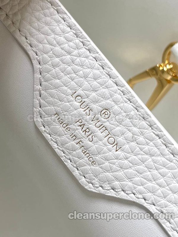 cowhide bag 1:1 Copy description and price white Louis Vuitton Handbag Crossbody women 9