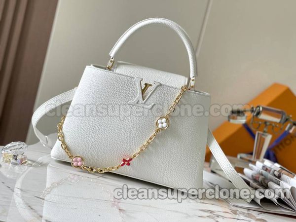 Louis Vuitton bag Super Clone picture and price white Handbag Crossbody cowhide women