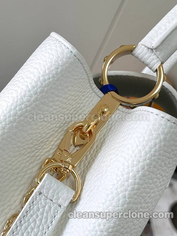 Louis Vuitton bag Super Clone picture and price white Handbag Crossbody cowhide women 6