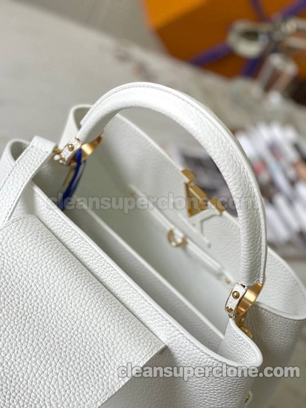 Louis Vuitton bag Super Clone picture and price white Handbag Crossbody cowhide women 8