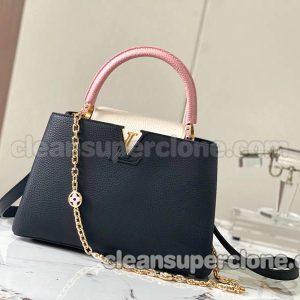 Louis Vuitton bag Super Clone picture and price black Handbag Crossbody cowhide women