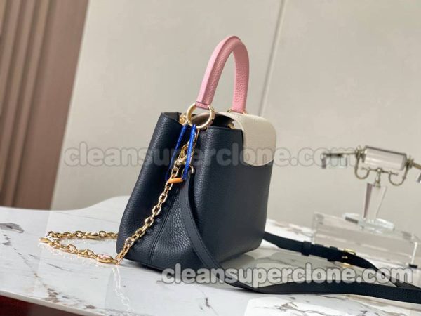 Louis Vuitton bag Super Clone picture and price black Handbag Crossbody cowhide women 2