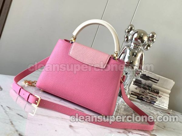 cowhide bag 1:1 Copy description and price pink Louis Vuitton Handbag Crossbody women 3