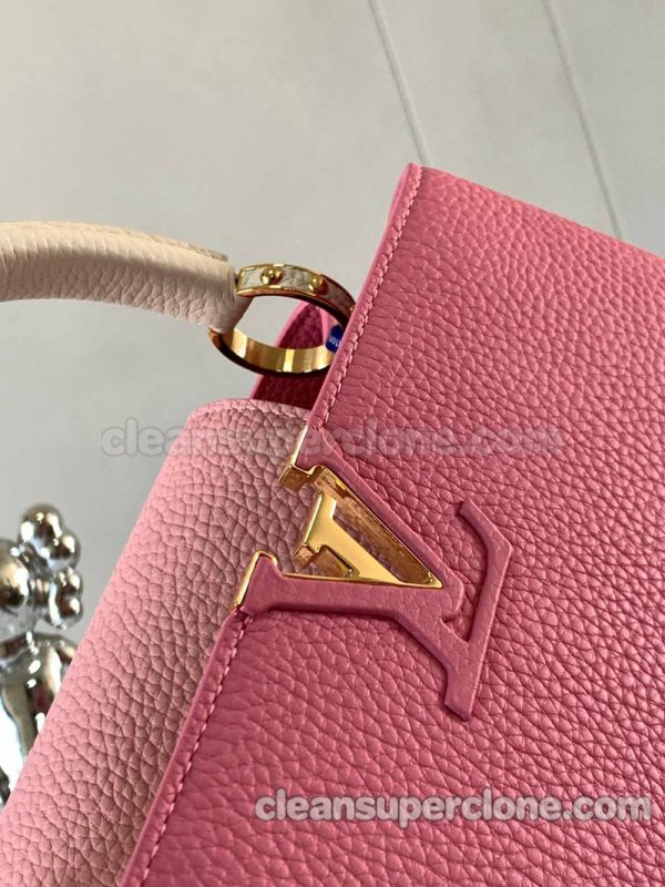 cowhide bag 1:1 Copy description and price pink Louis Vuitton Handbag Crossbody women 5