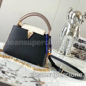 Louis Vuitton bag Super Clone picture and price black Handbag Crossbody cowhide women