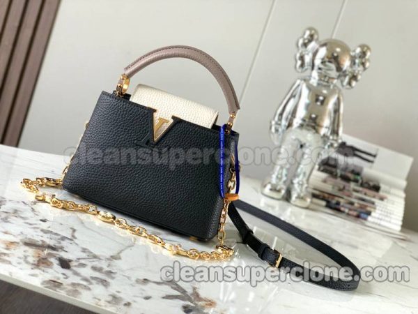 Louis Vuitton bag Super Clone picture and price black Handbag Crossbody cowhide women