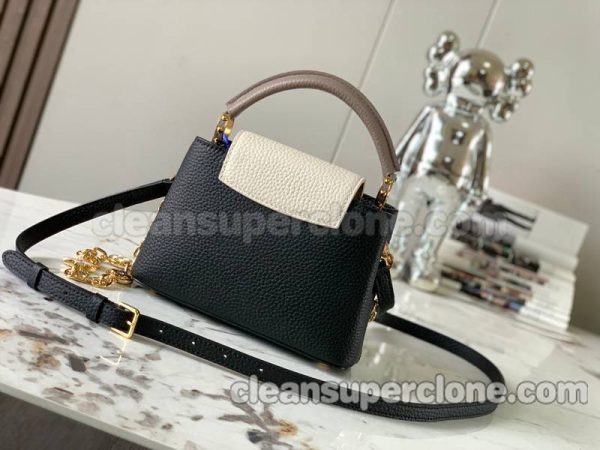 Louis Vuitton bag Super Clone picture and price black Handbag Crossbody cowhide women 3