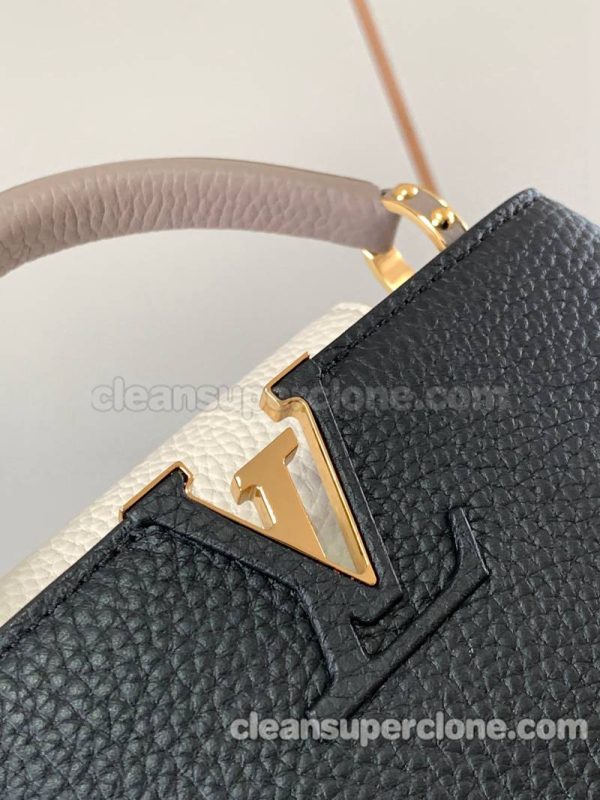 Louis Vuitton bag Super Clone picture and price black Handbag Crossbody cowhide women 5