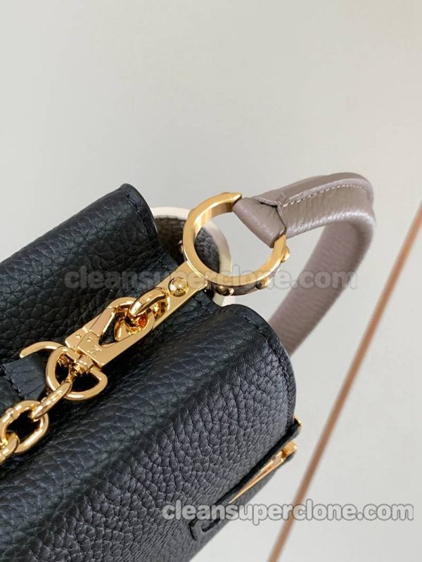 Louis Vuitton bag Super Clone picture and price black Handbag Crossbody cowhide women 6