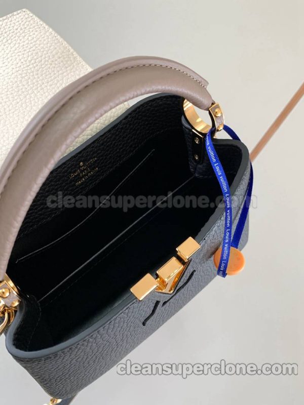 Louis Vuitton bag Super Clone picture and price black Handbag Crossbody cowhide women 8