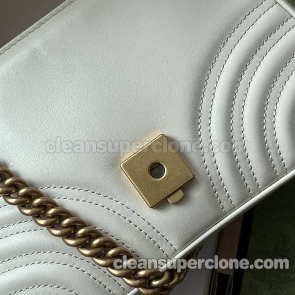 Gucci bag Super Clone picture and price white Crossbody cowhide women 6