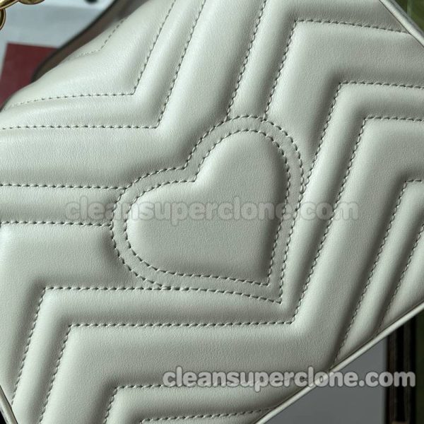 Gucci bag Super Clone picture and price white Crossbody cowhide women 7