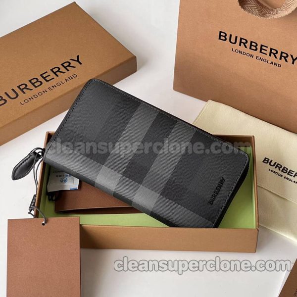 cowhide bag 1:1 Copy description and price black Burberry Purse men