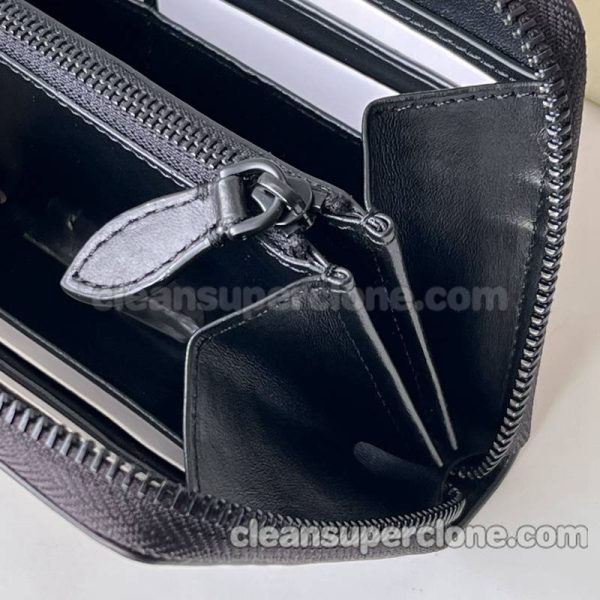 cowhide bag 1:1 Copy description and price black Burberry Purse men 7