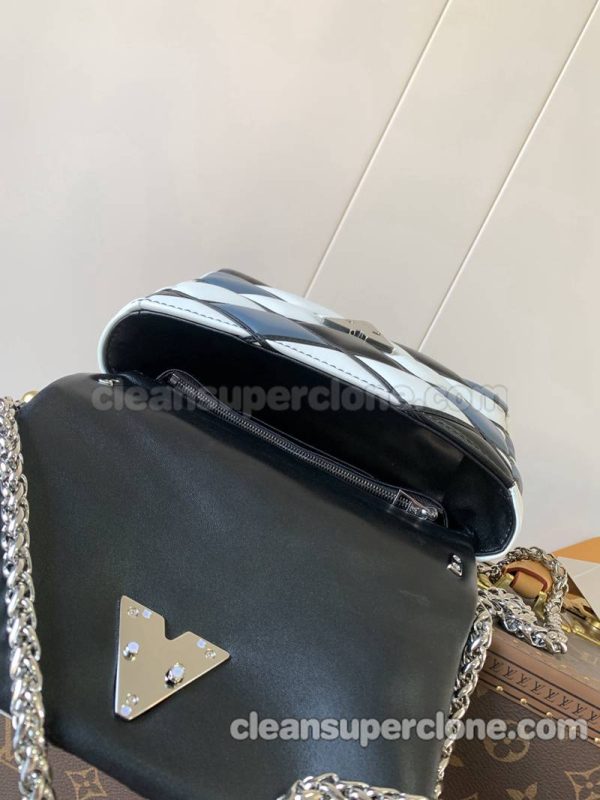 sheepskin bag 1:1 Copy description and price Blue and white Louis Vuitton Crossbody Shoulder women 8