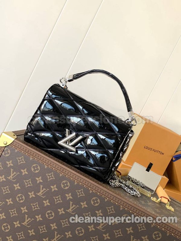 Louis Vuitton bag Super Clone picture and price black Crossbody Shoulder Handbag sheepskin women