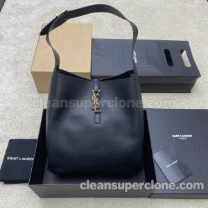 YSL bag Super Clone picture and price black Shoulder cowhide women