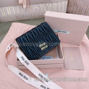 Purse replica details and pricing black Prada Miu Miu sheepskin women