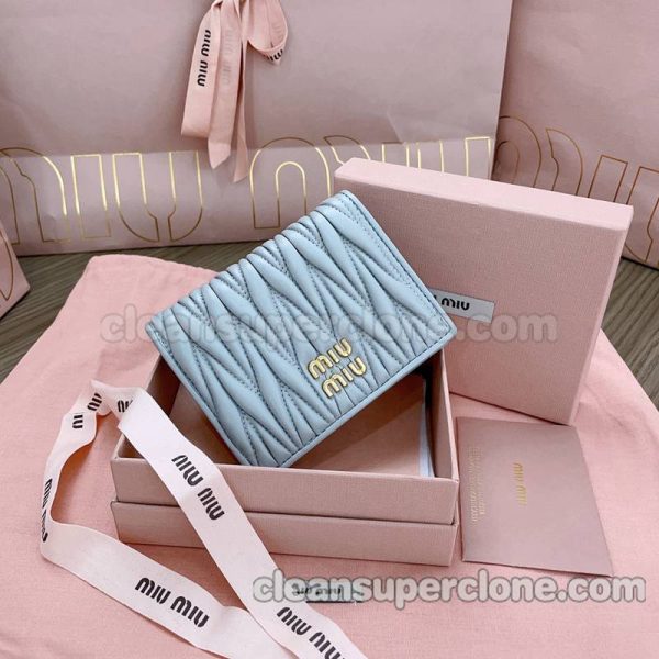 Prada bag Super Clone picture and price Miu Miu Sky blue Purse sheepskin women