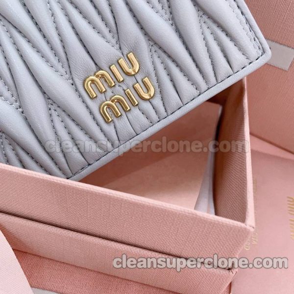 Prada bag Super Clone picture and price Miu Miu Sky blue Purse sheepskin women 5