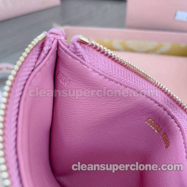 Prada bag Super Clone picture and price Miu Miu Crabapple pink Purse sheepskin women 9