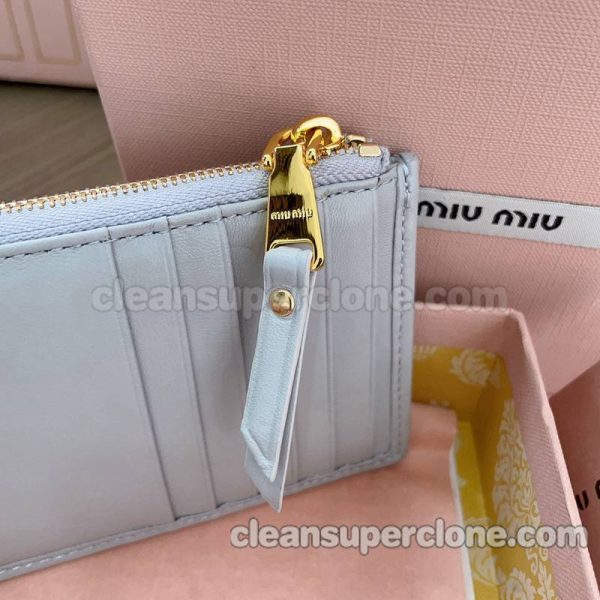 sheepskin bag 1:1 Copy description and price Grayish Blue Prada Miu Miu Purse women 5