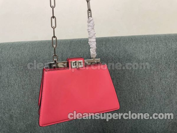 Shoulder bag replica details and pricing rose red Fendi cowhide women 2