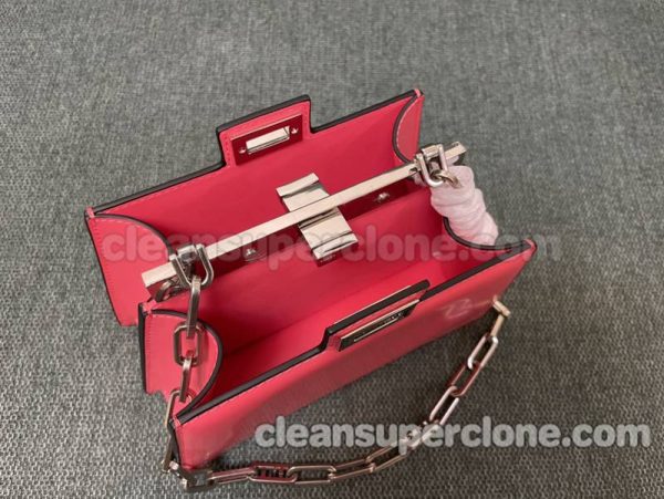 Shoulder bag replica details and pricing rose red Fendi cowhide women 5