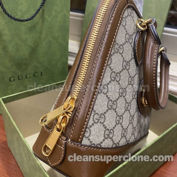 Gucci bag Super Clone picture and price brown Handbag cowhide women 4