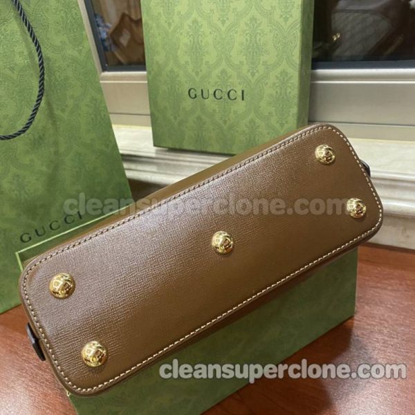 Gucci bag Super Clone picture and price brown Handbag cowhide women 7