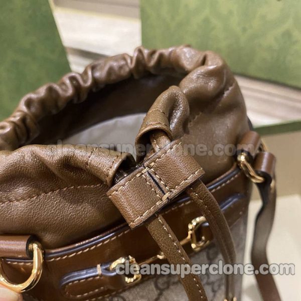 Handbag bag replica details and pricing caramel color Gucci cowhide women 3