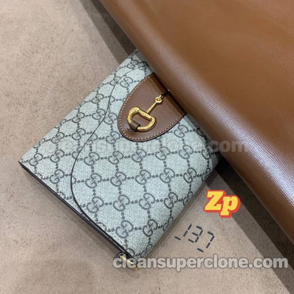 Gucci bag Super Clone picture and price gray Clutch cowhide women 6