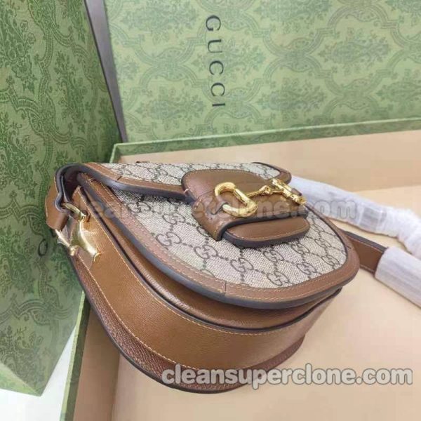 Gucci bag Super Clone picture and price brown Shoulder cowhide women 4