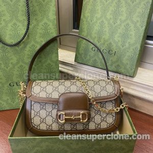 Shoulder bag replica details and pricing brown Gucci cowhide women