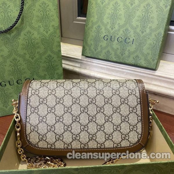 Shoulder bag replica details and pricing brown Gucci cowhide women 6