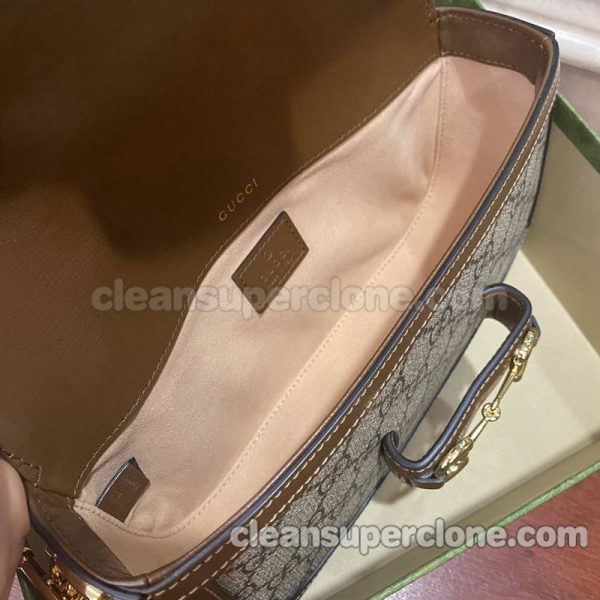 Shoulder bag replica details and pricing brown Gucci cowhide women 8