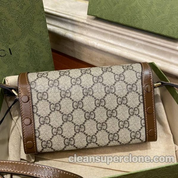 Gucci bag Super Clone picture and price brown Crossbody cowhide women 5