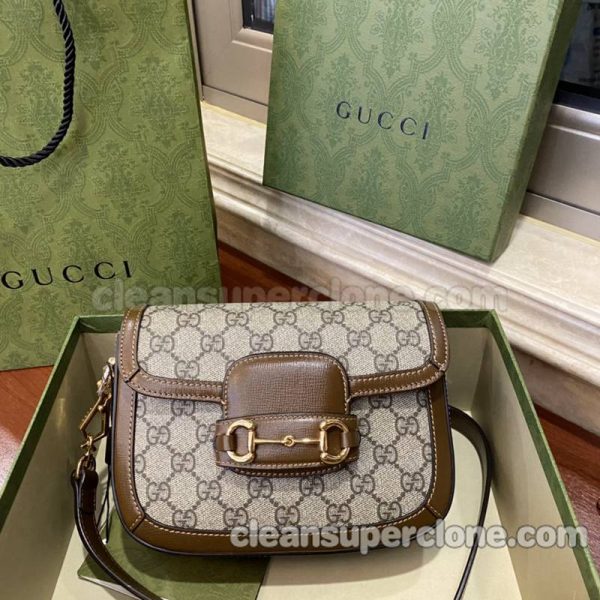 Gucci bag Super Clone picture and price brown Crossbody chamois women