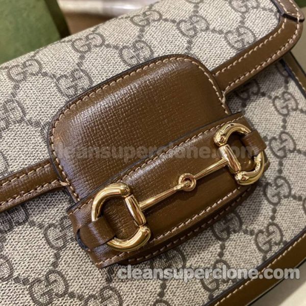 Gucci bag Super Clone picture and price brown Crossbody chamois women 3