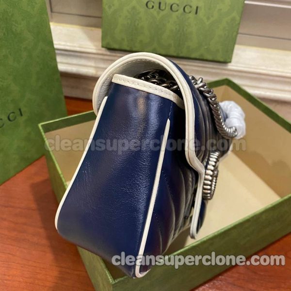 Gucci bag Super Clone picture and price dark blue Crossbody cowhide women 4